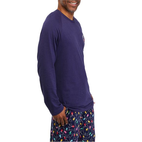 NWT Men's Pajamarama Christmas Merry and Bright Long Sleeve Shirt 2XLT - Picture 5 of 8